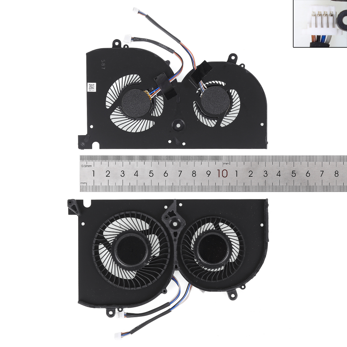 Picture of New Replacement CPU Cooling Fan For MSI 17G1 17G2 GS75 P75 GS75 GPU（High copy）. N/A Layout